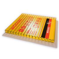 Сотовый поликарбонат WOGGEL 4 мм, желтый, 2,1х6 м