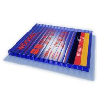 Сотовый поликарбонат WOGGEL 4 мм, синий, 2,1х6 м