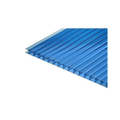 Сотовый поликарбонат 16 мм, синий, 2,1х12 м